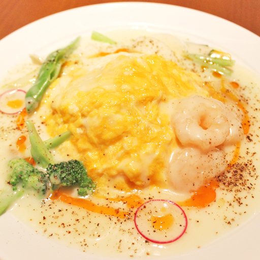 ふわとろ 中華風オムライス 今日ウマ 11月ホワイトソース Aquariumdining Days ダイニング 中央区 駅前 なじらぼ