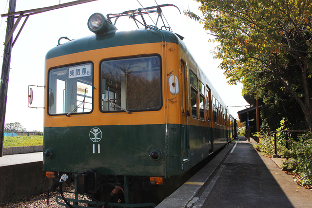 旧月潟駅で「かぼでん」に会ってきたろ☆