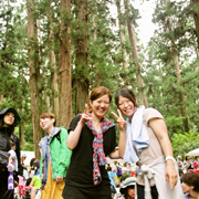 ツーショットの女性